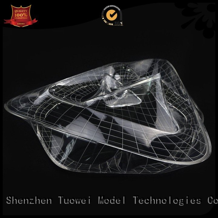 Tuowei transparent prototype plastic clear plastic prototype manufacturer